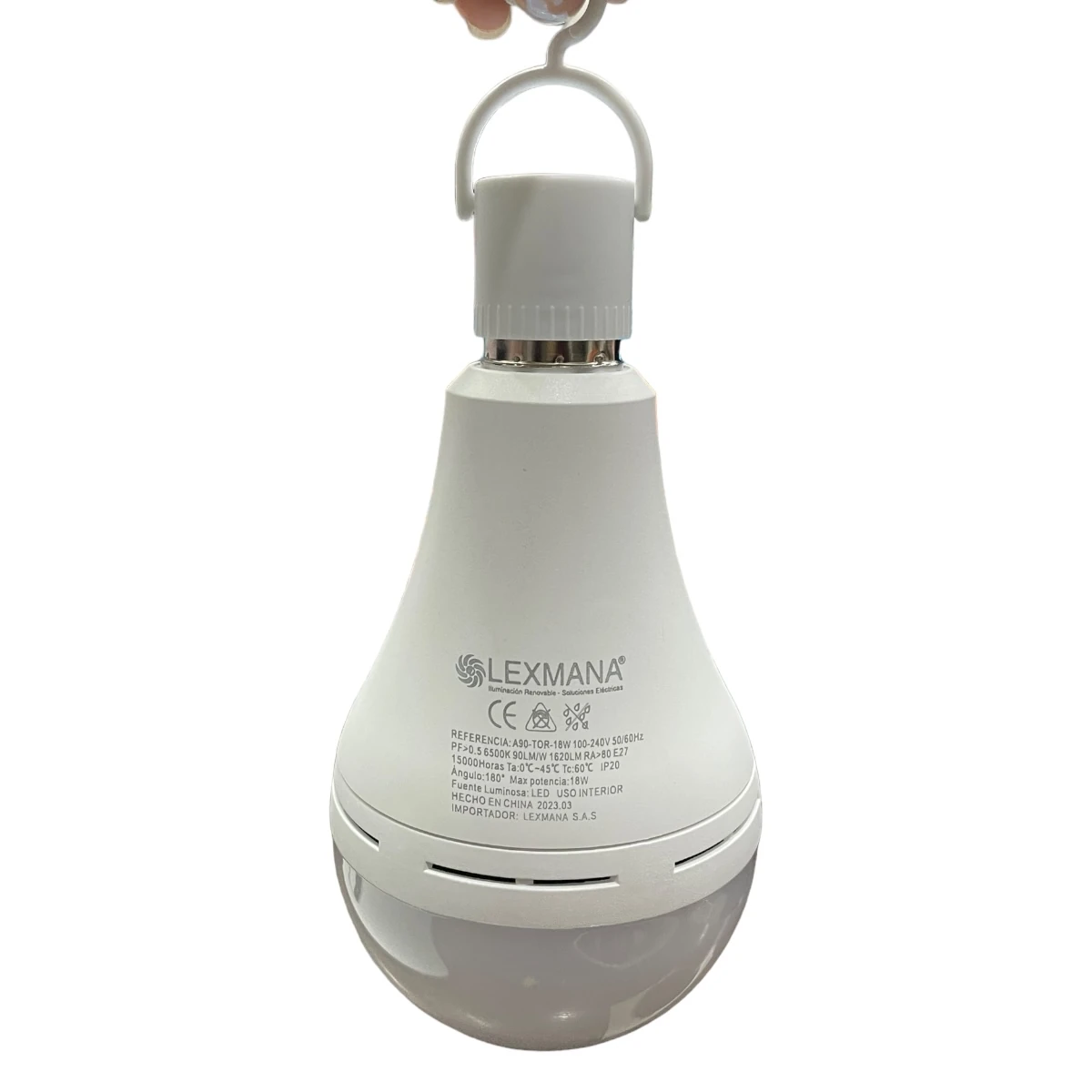 Bombillo Led Recargable 18w E27 LEXMANA