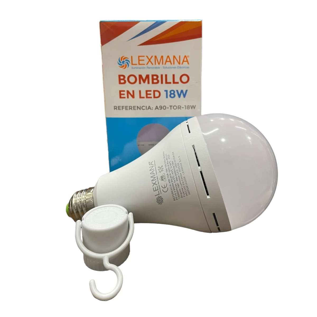 Bombillo Led Recargable 18w E27 LEXMANA