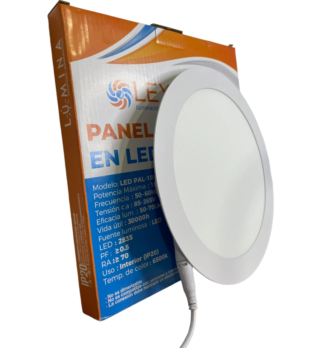 PANEL LED REDONDE DE INCRUSTAR 18W LEXMANA