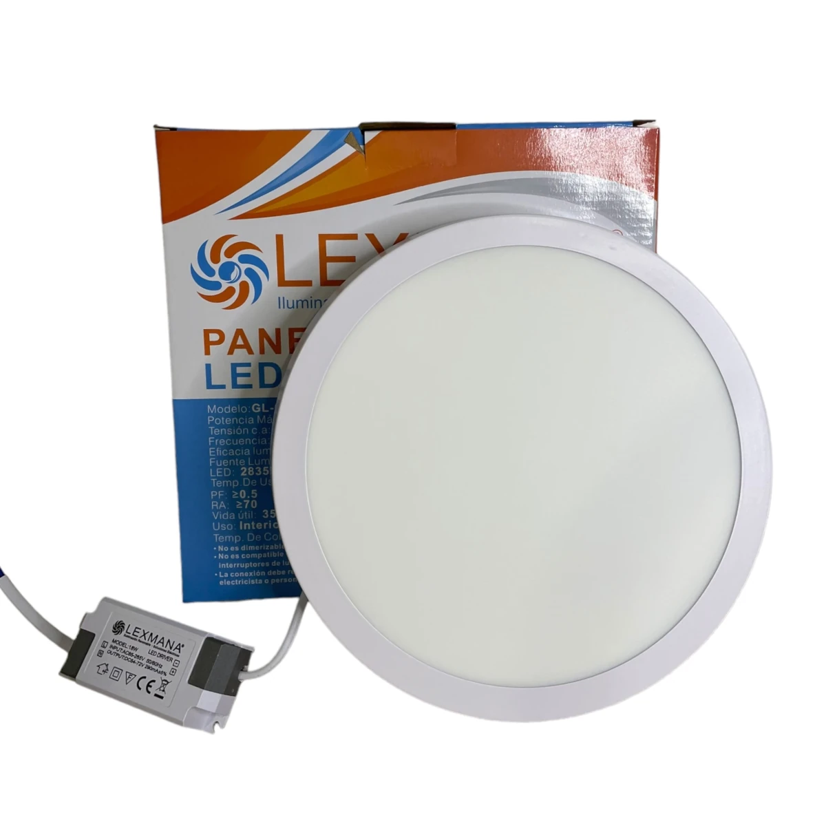 PANEL LED REDONDE DE sobreponer 18W LEXMANA