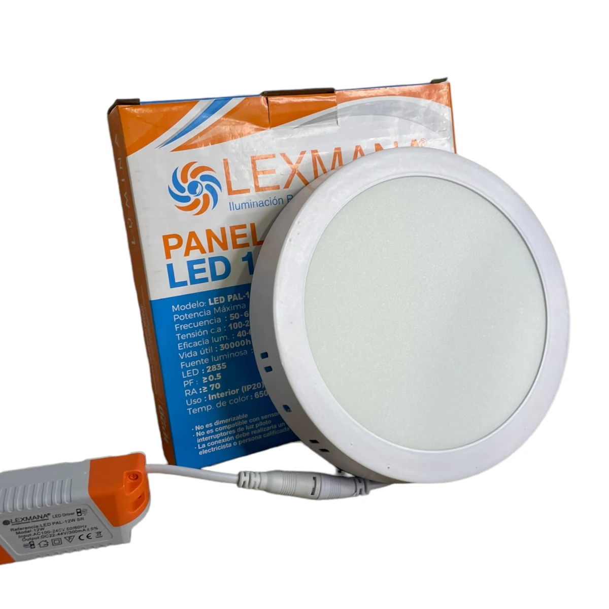 PANEL LED REDONDO SOBREPONER 12W LEXMANA