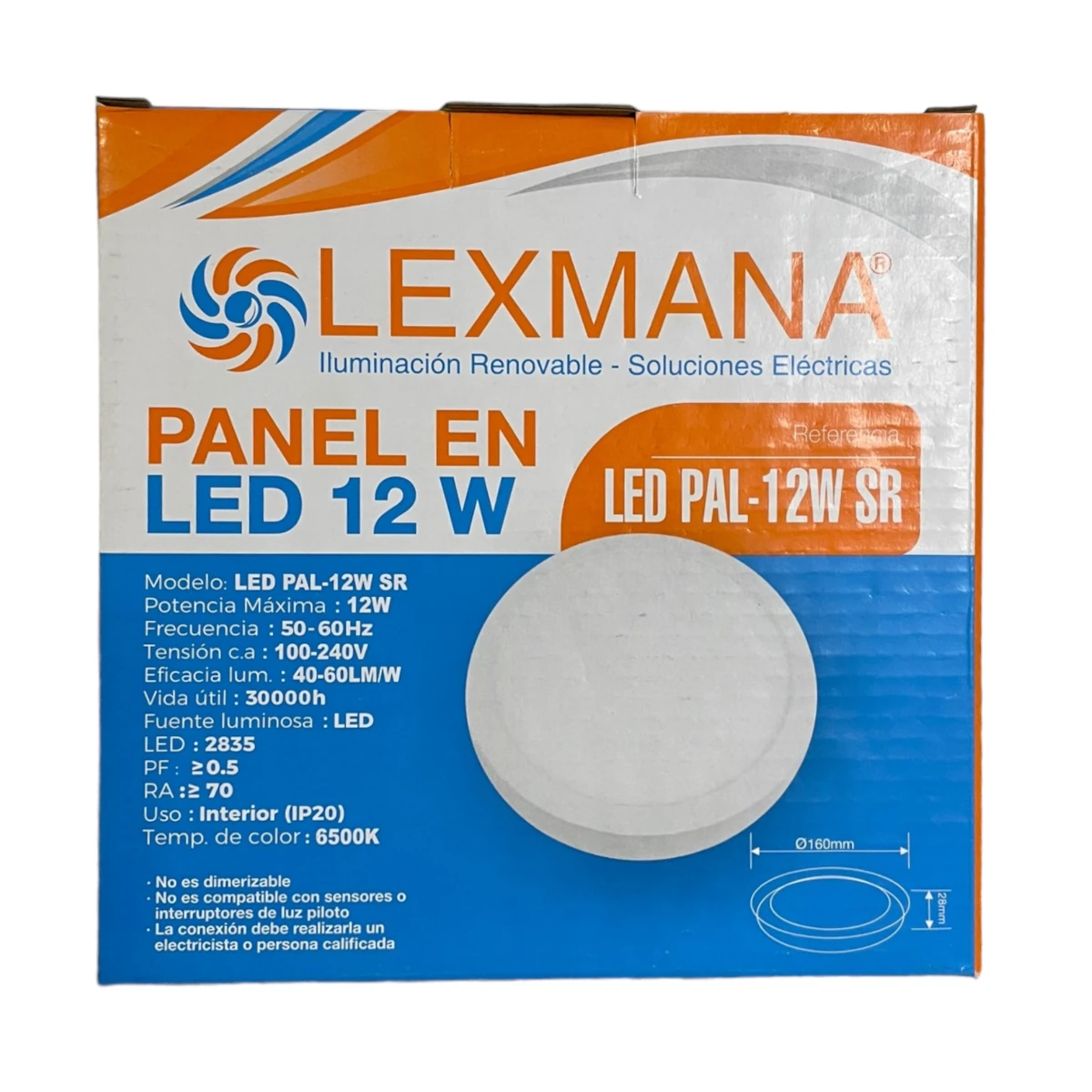 PANEL LED REDONDO SOBREPONER 12W LEXMANA