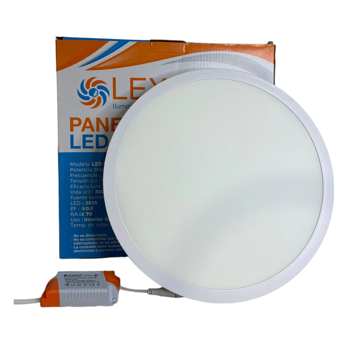 PANEL LED REONDO 24 W DE SOBREPONER LEXMANA