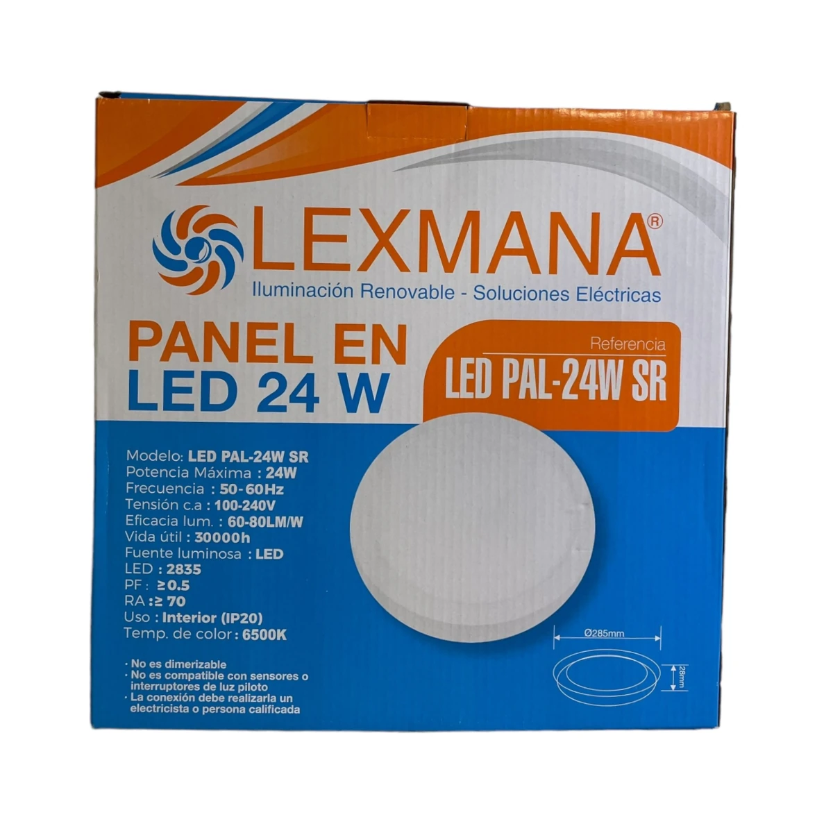 PANEL LED REONDO 24 W DE SOBREPONER LEXMANA