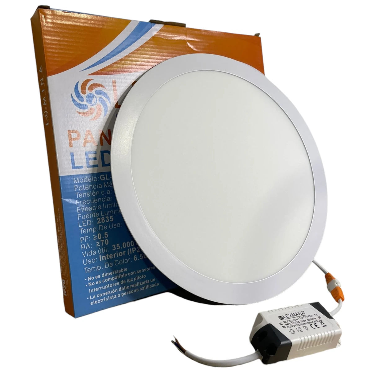 PANEL LED REONDO 24 W DE inscrustar LEXMANA