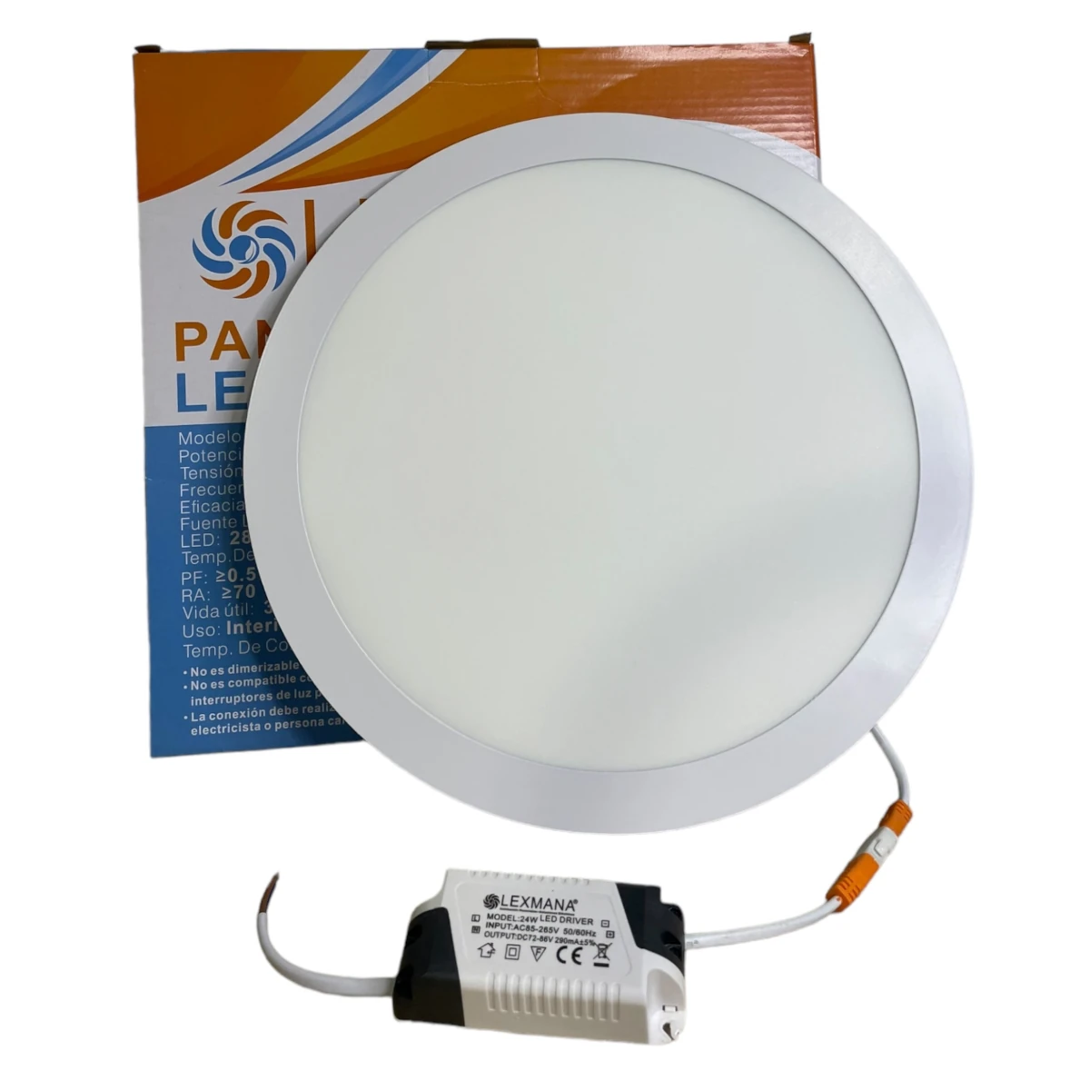 PANEL LED REONDO 24 W DE inscrustar LEXMANA