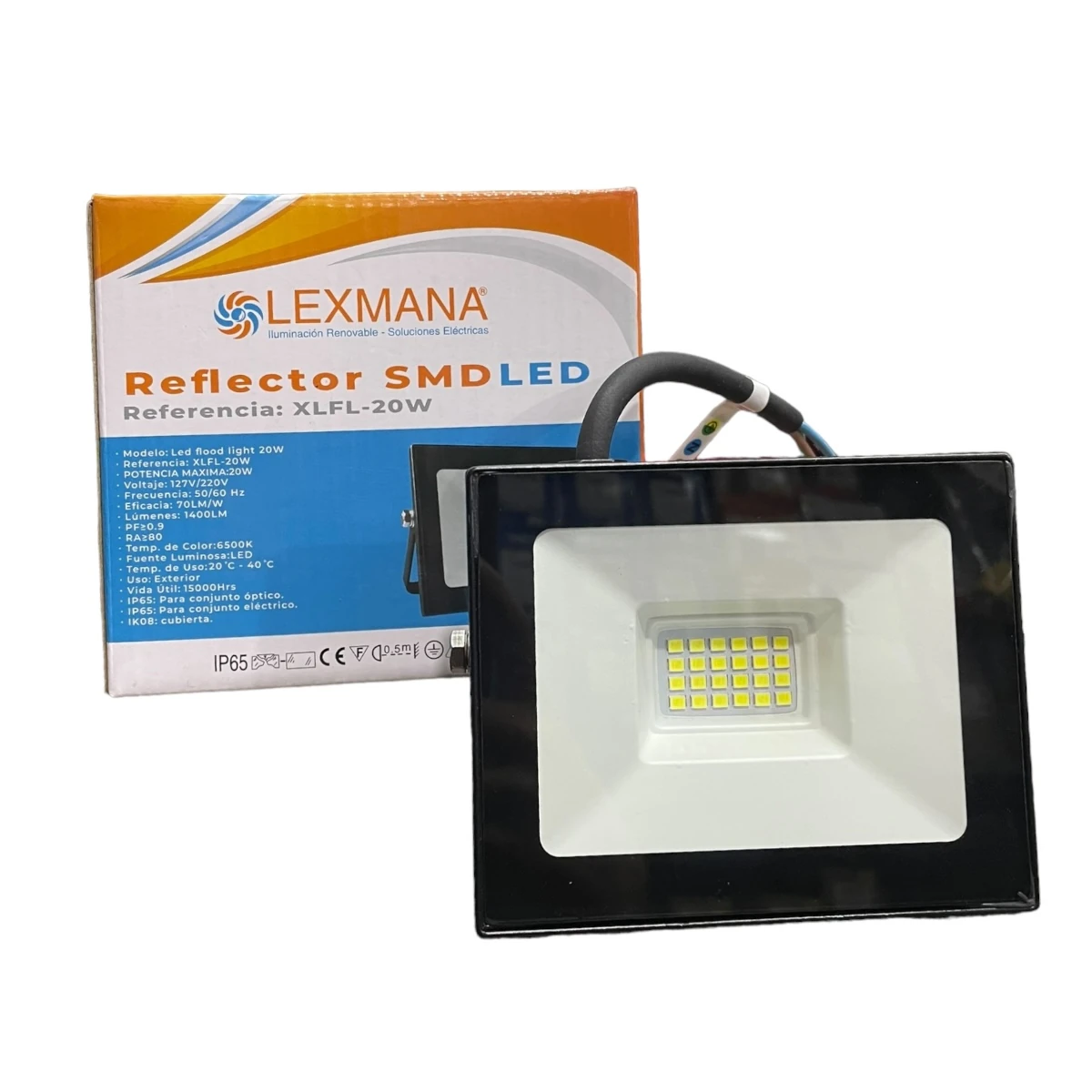 Reflector Lexmana Smd Led Xlfl 20w Luz Blanca Frio Ip65