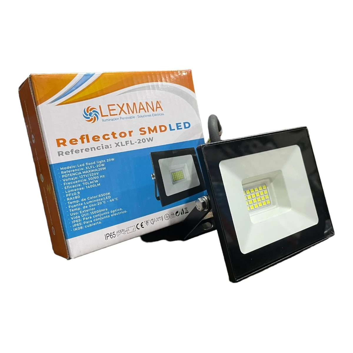 Reflector Lexmana Smd Led Xlfl 20w Luz Blanca Frio Ip65