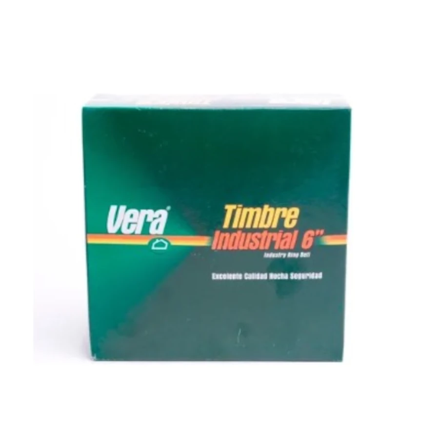 Timbre Industrial 6 Sobreponer Rojo Vera