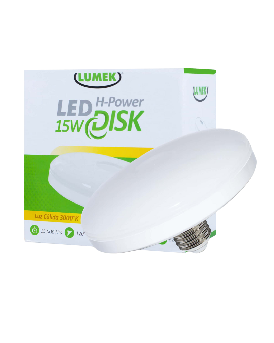Bombillo LED Eco H Power Disk 15W 3000K Blanco Calido - Image 2