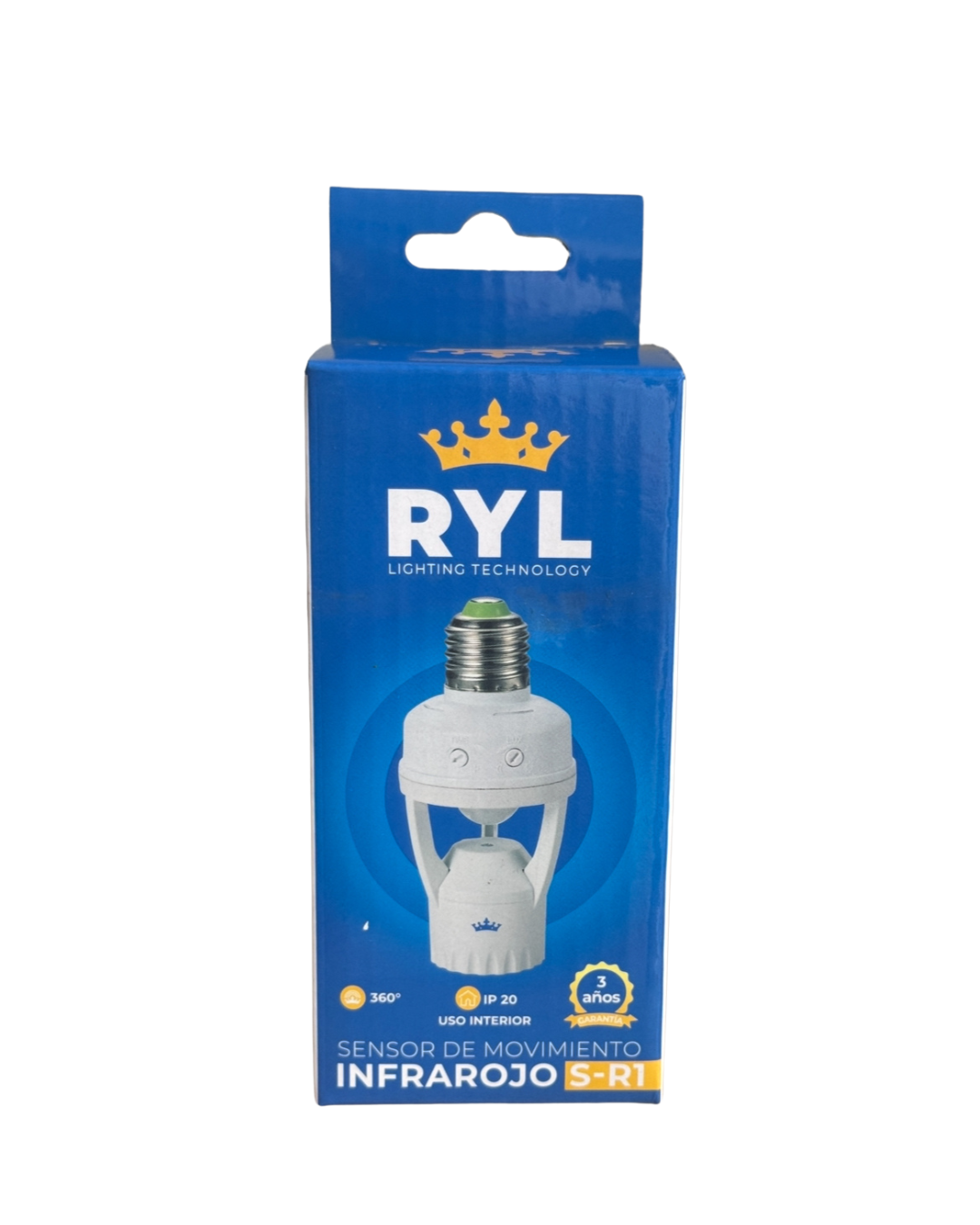 Sensor Movimiento Infrarrojo Porta Bombilla Roseta