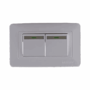 Interruptor Doble Blanco | Mercury