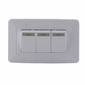 Interruptor Triple Blanco | Mercury