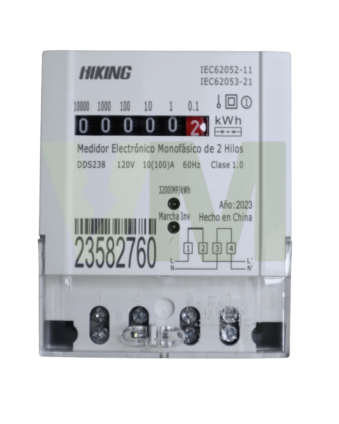 Medidor Monofásico Interno 2 Hilos DDS238 | Hiking Eléctrico