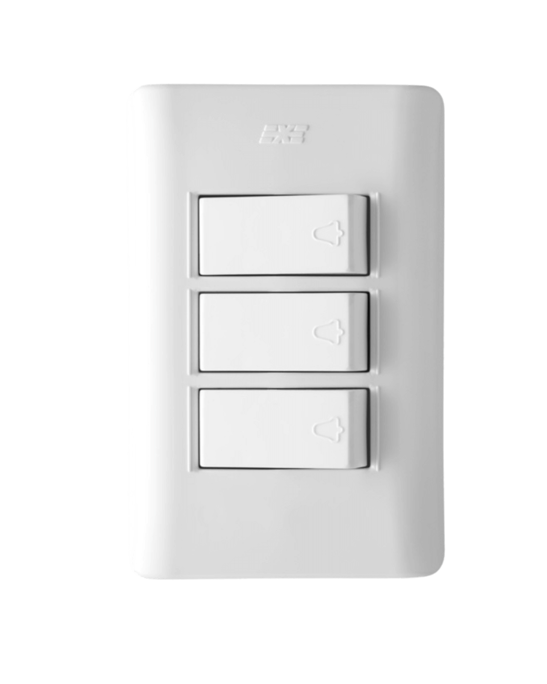 Pulsador Triple Timbre Blanco DUOMO | EXE-AVE